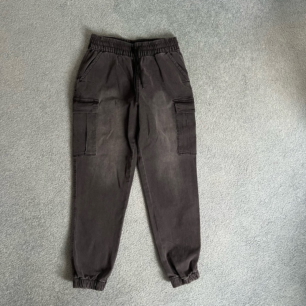 Black Jean joggers